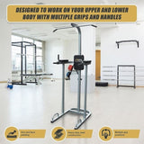 AB Power Tower Dip Chin Push Up Home Gym MultiStation V63-766555