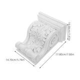 White PU Ceiling Beam Corbel with European Style and Intricate Carvings for Elegant Home Decoration V1369-AZ3-W-14204