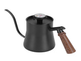 650ml Hanging Ear Hand Coffee Pot Stainless Steel Drip Type Coffeeware Tool with ThermometerBlack V1294-YM0901-3118210062311