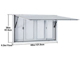 Concession Window, 48 x 36 inch, Aluminum Alloy Food Truck Service Window with 4 Horizontal Sliding V952-SCFWCKYCB3648EBYGV0