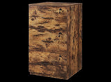 Levede File Cabinet Document Organiser 3 Lockable Drawers Vertical Cabinet HO0607-BR-AU