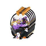 50 Pcs Halloween Candy, Reusable Zipper Pouches with Handles, Cauldron and Pumpkin Shaped Favor V1369-AZ3-W-14889