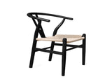 Levede 2x Dining Chairs Wooden Hans Black CH1041-2-BK