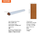 Boat Flooring, EVA Foam Boat Decking 94.5" x 46", Non-Slip Self-Adhesive Flooring, 29.9 sq.ft Marine V952-CBZZFHPMDDZSP166PV0