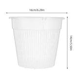 4-Pack Heavy Duty White Plastic Hydroponic Net Pots for Indoor Gardening and Soil-Free Plant Growing V1369-AZ3-W-16794