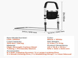 Bed Rail for Elderly, Bedside Assist Rails with PU Handrail, Adjustable Height Pipe Bedside Cane, V952-WZTSCBSWTBZCVD110001V0
