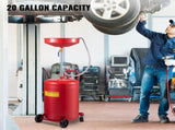 Waste Oil Drain Tank Portable Oil Drain 20 Gallon Air Operated Drainer V952-QCPJLBHDYF20UAJ6WV0