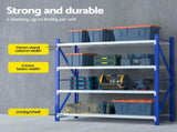 Giantz 4Mx2M Garage Shelving Warehouse Rack Blue WR-F-20206-200BG-ABCX2