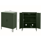 Artiss Buffet Sideboard Metal Cabinet - SWEETHEART Green AI-LOCKER-MI-GN