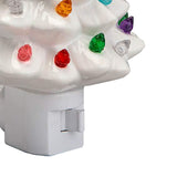 Xmas Tree Night Light Ceramic Decorative Plug in Tree Nightlight Xmas Decor for Bedside Tables Study V1294-YM0901-3115240103411
