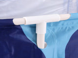 Weisshorn Foldable Bathtub PVC Spa Bucket Inflatable Cushion 114x62cm Navy Blue FB-PVC-120-DB