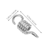 Hammock Chair Spring Hook Heavy Duty Steel Silver for Garden 4Pcs V1370-AZ4-14195