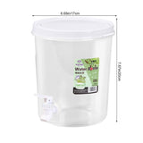 Refrigerator Drink Dispenser with Spigot - Cold Kettle Beverage Storage Container for Juices Iced V1366-AZ2-W-13043