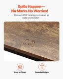 VEVOR Table, Sturdy Metal Frame High Top Pub Table, Narrow Long Kitchen Dining, Cocktail Counter V952-JXBTZJXBTZW3T867K001V0