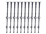 Staircase Metals, 44'' x 1/2" Galvanized Steel Decorative Banister Spindles, 10 Pack Deck V952-ZXKLGZ44YC103UJY9V0