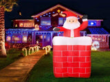 Jingle Jollys Christmas Inflatable Santa Pop Up 1.8M Illuminated Decorations XMAS-INF-SAN-8FT-POP