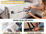 100% Waterproof Couch Cover for 3 Cushion Sofa Washable Pet Friendly with Elastic Straps Thick V1259-DP01-A-4454
