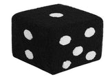 Foot Stool Soft Comfortable Simple Warm Sturdy Base Cube Stool for Home Living Room Bedroom Black V1294-YM0521-3116230003014