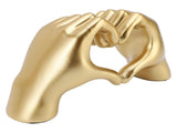 Heart Hands Sculpture Resin Aesthetic Gesture Decoration Modern Heart Sign Statue Art Figurine for V1294-YM0901-3115250004911