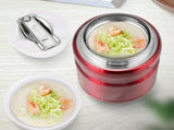 Red 500ml/750ml Stainless Steel Portable Vacuum Insulated Soup Container V1370-AZ4-04303