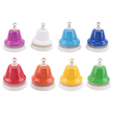 Desk Bells, 8 Notes Diatonic Metal Hand Bells, Rainbow Music Bells, Musical Learning Teaching V1370-AZ4-07777