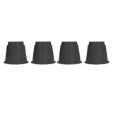 4 Pcs Plastic Furniture Risers 5 Inch Heavy Duty Stackable Circle Bed Lifter for Bed Chair Table V1294-YM0715-3117220134411