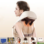 5D Massagers for Neck and Shoulder with Heat Goletsure Pain Relief Deep Kneading Brown V201-W12783204