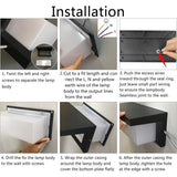 Modern Outdoor Wall Light LED 12W Waterproof IP65 Anthracite Aluminum Lighting Decoration Light for V1237-ZY-715-218