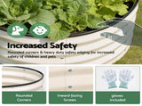 Green Fingers Round Raised Garden Bed 2 Pack Galvanised Planter Box Rust Resistant 60x60x30cm White GB-ROU-6030-WHX2
