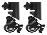 2Pcs Speaker Stand Swivel Wheels Quiet Tripod Casters for Audio Equipment V1366-AZ2-W-21611