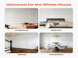 Wall Molding 3 Pack, Wainscoting Panels Kit, Lightweight Paintable Polystyrene, Easy to Install V952-QMSTJBYX2X1D4KCQL001V0
