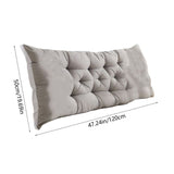 Headboard Pillow, Soft Daybed Pillows Bolster Pillow Bed & Couch Long Pillow Bed Decorative, V1366-AZ2-W-12593