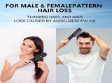 Black Vibrating Scalp Massager Comb - LED Therapy & Oil Infuser for Hair Growth V888-ELOSUNG26408