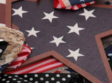 Independence Day Wreath Props Six Bows Patriotic Wreath Memorial Day Pride Garland for Front Door V1294-YM0901-3115240026211