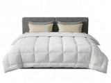 Giselle Bedding Wool Quilt 500GSM Thick Super King Winter Doona Baffle Box Construction 100% Wool QUILT-WOOL-500-N-SK