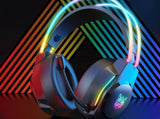 Gaming Headset with Mic Over Ear Headphone Lightweight Headphones with RGB Frame Gaming Headphones V1263-JX-6700-1