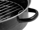 SWETRACE Iron Covered Roaster Pan With Lid Daily Use For Households 10.6X9.4X6.9In V1189-LWWAL-20260327-03769