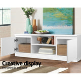 Artiss TV Cabinet Entertainment Unit 120cm White Anita FURNI-C-GBTV-120-WHITE