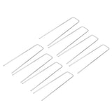 100Pcs Stainless Steel Ground Garden Staple Pins Weed Barrier Fabric Stake Fixed Accessories V1294-YM0901-JY07670