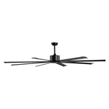 213 cm Ceiling Fan No Light, 6-Speed Remote Control, Aluminum 8-Blade, Reversible DC Motor, Modern V952-WDDS84INCHLY0NT43V7