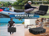 Weatherproof Hard Case, Heavy Duty Protective Dry Box Case with Pre-cut Foam, and Retractable Pull V952-FFYSTX2025CU96KGUV0