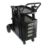 Welding Cart, 2-Tier 4 Drawers Welder Cart with 265 LBS Weight Capacity, Swivel Wheels, Tank Storage V952-ECSTHJTC265LBXFETV0