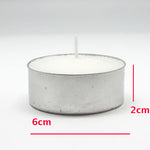 Bulk Buy Large Tealight Candles 6cm Wide in silver foil cup 100 in a pack - Party Event Wedding BBQ V382-GTL100