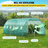 Walk-in Tunnel Greenhouse Galvanized Frame Waterproof Cover 20x10x7 ft V952-YDSDWS20107FTIA39V0