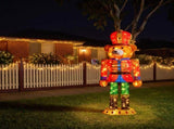 Christabelle 1.47m Teddy Bear Nutcracker Christmas Light Up Display LED Outdoor Indoor Xmas Yar 112_SHE208