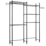 VEVOR Over Washer and Dryer Storage Shelf Two Row 5 Tiers Washer Rack Black V952-LDXYJZJTJKBD41L6S001V0