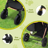 i.Pet Pet Dog Stroller Pram Large Cat Carrier Travel Pushchair Foldable 4 Wheels PET-STROLLER-106-BK