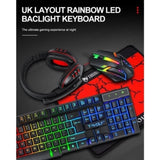 T-Wolf TF800 RGB 4-pcs Gaming Keyboard/Mouse/Headphone/Mouse Pad Kit Set V28-ELETEQTF800