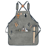 Waterproof Apron Utility Apron Work Apron Industrial Apron Tool Storage Apron - Gray - Size regular V1106-144-44430-GRY-REGULAR