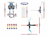 Keezi Kids Bow and Arrow Set Toy Archery Standing Target Suction Cup Arrows BS-KD-8195-SET-BU